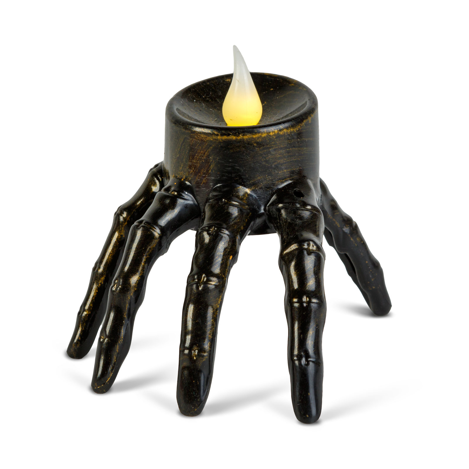Halloween-i LED-es gyertya – csontváz kéz – elemes – 9 x 7,5 x 7,5 cm 56616 Világítás Halloween-i LED-es gyertya – csontváz kéz – elemes – 9 x 7,5 x 7,5 cm 56616 Világítás