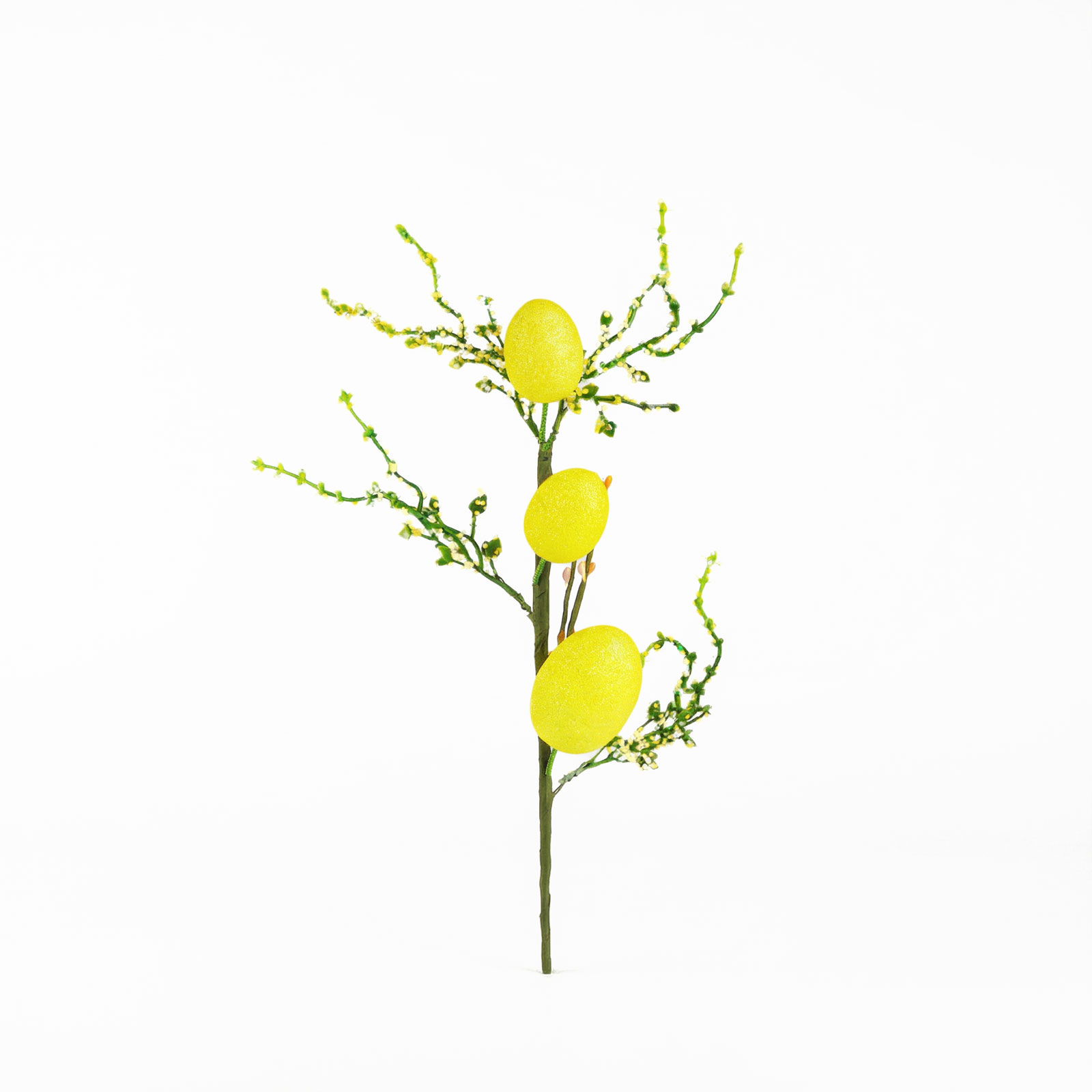 Húsvéti tojásfa ág – csillámos – sárga – 40 x 16 cm 57965A Egyéb Húsvéti tojásfa ág – csillámos – sárga – 40 x 16 cm 57965A Egyéb