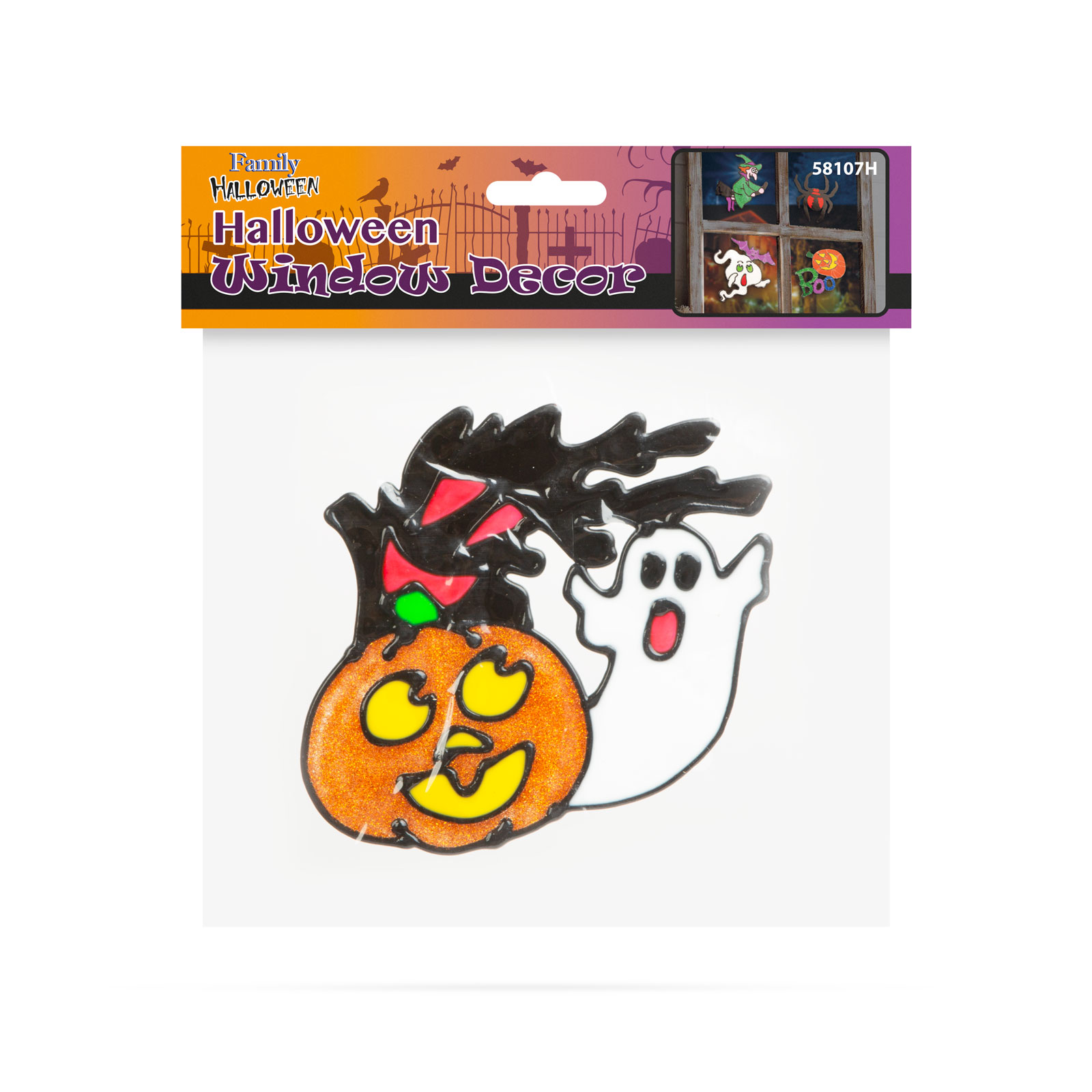 Halloween-i ablakdekor – tök és szellem 58107H Egyéb Halloween-i ablakdekor – tök és szellem 58107H Egyéb