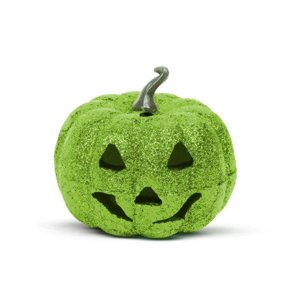 Halloween-i RGB LED dekor – habszivacs tök – lila – 11 cm  58162D Egyéb