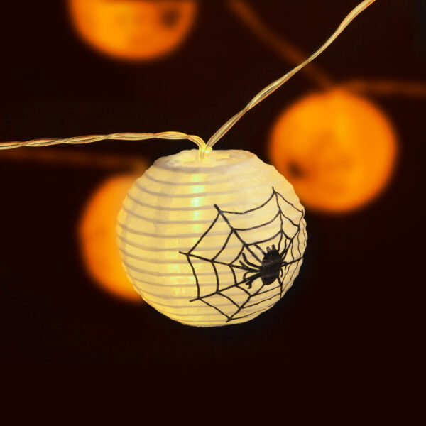 Halloween-i dekoráció szett – 12 db tök, szellem – csillogó spirál akasztó  58171B Egyéb