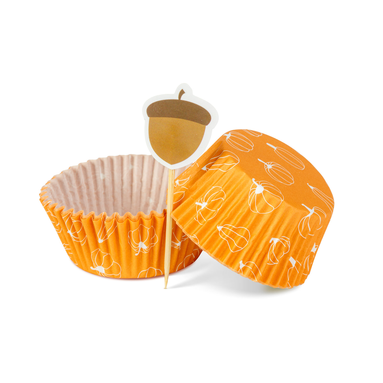 Muffin papír szett – pálcikákkal – 24 + 24 db 59048B Őszi dekoráció Muffin papír szett – pálcikákkal – 24 + 24 db 59048B Őszi dekoráció