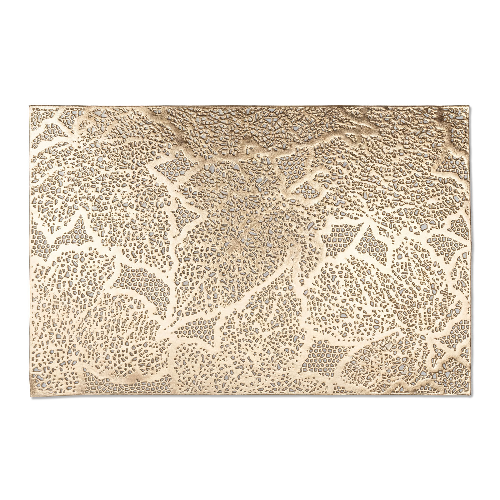 Tányéralátét – levélmintás – PVC – 45 x 30 cm – arany 59051A Őszi dekoráció Tányéralátét – levélmintás – PVC – 45 x 30 cm – arany 59051A Őszi dekoráció