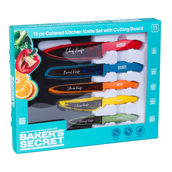 Baker’s Secret – 11 darabos színes konyhai kés  DA00993 Egyéb