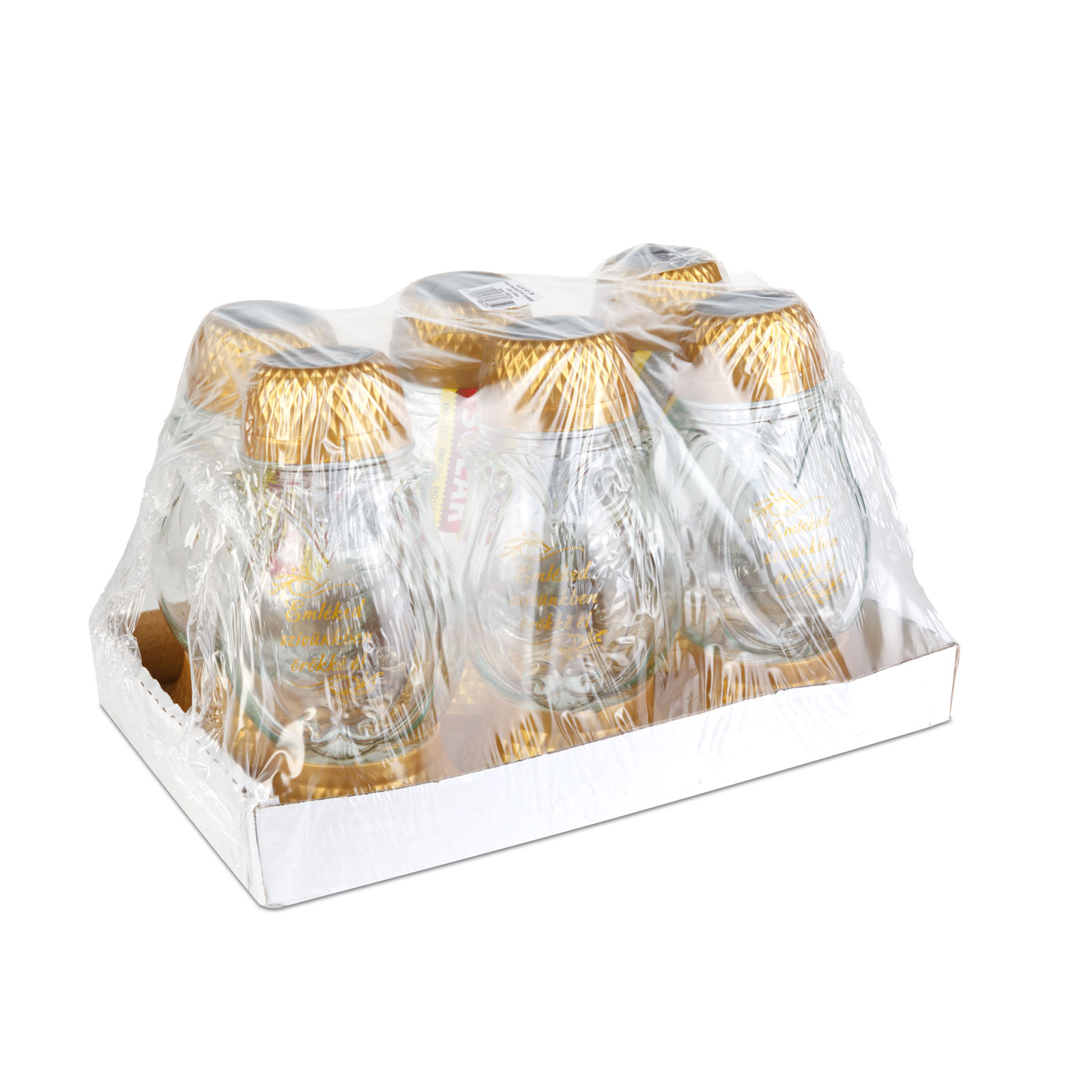 Napelemes üveg mécses műanyag kupakkal – 21 x 10 cm – arany – melegfehér LED – felirattal TW1023 Gyertyák Napelemes üveg mécses műanyag kupakkal – 21 x 10 cm – arany – melegfehér LED – felirattal TW1023 Gyertyák