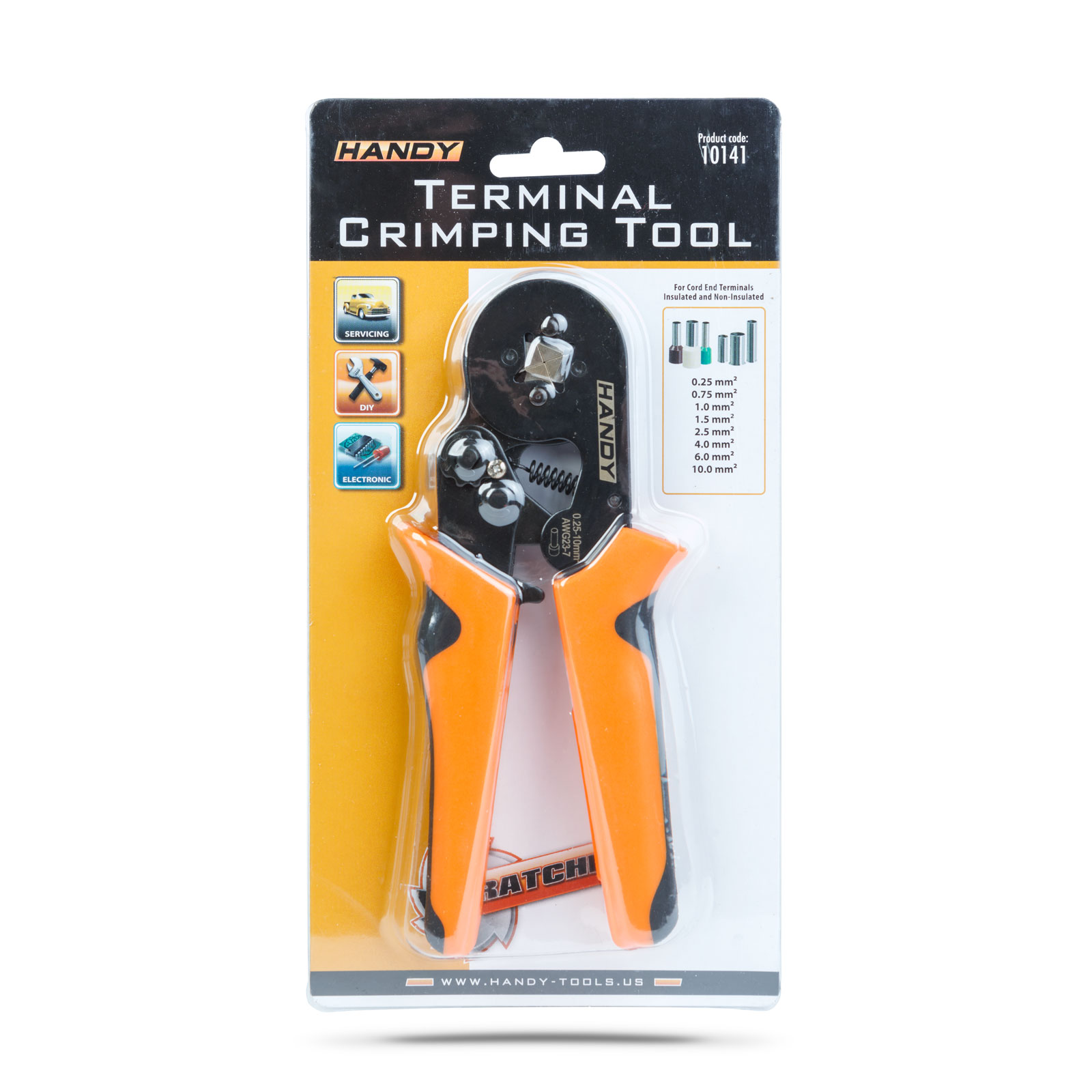 Krimpelőfogó érvéghüvelyekhez – 0,25-10 mm² 10141 Kézi szerszámok Krimpelőfogó érvéghüvelyekhez – 0,25-10 mm² 10141 Kézi szerszámok