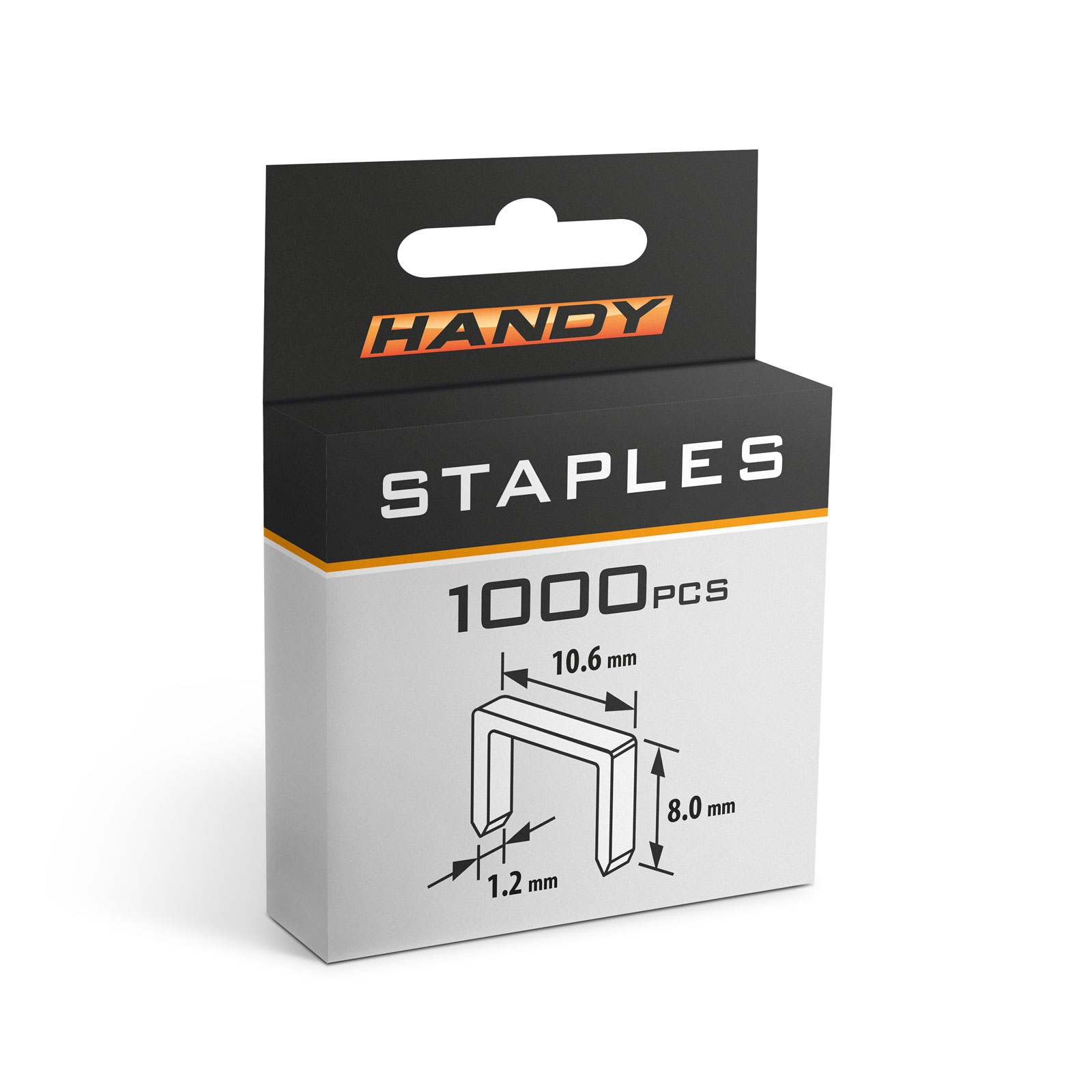 Tűzőkapocs – 1,2 x 10,6 x 8 mm – 1000 db 10443 Kézi szerszámok Tűzőkapocs – 1,2 x 10,6 x 8 mm – 1000 db 10443 Kézi szerszámok
