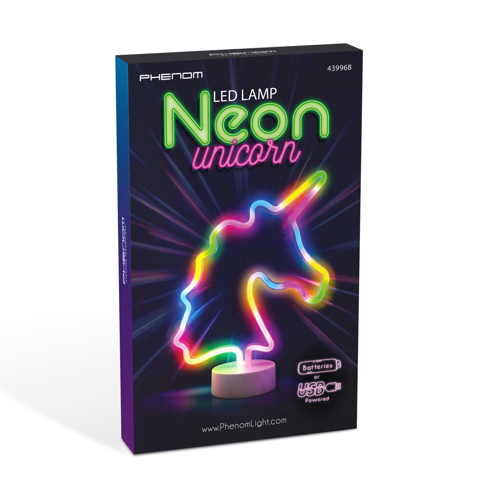 Neon LED lámpa – színes unikornis – 3 x AA + USB – 28,5 x 8,5 x 24,5 cm 43996B Egyéb Neon LED lámpa – színes unikornis – 3 x AA + USB – 28,5 x 8,5 x 24,5 cm 43996B Egyéb