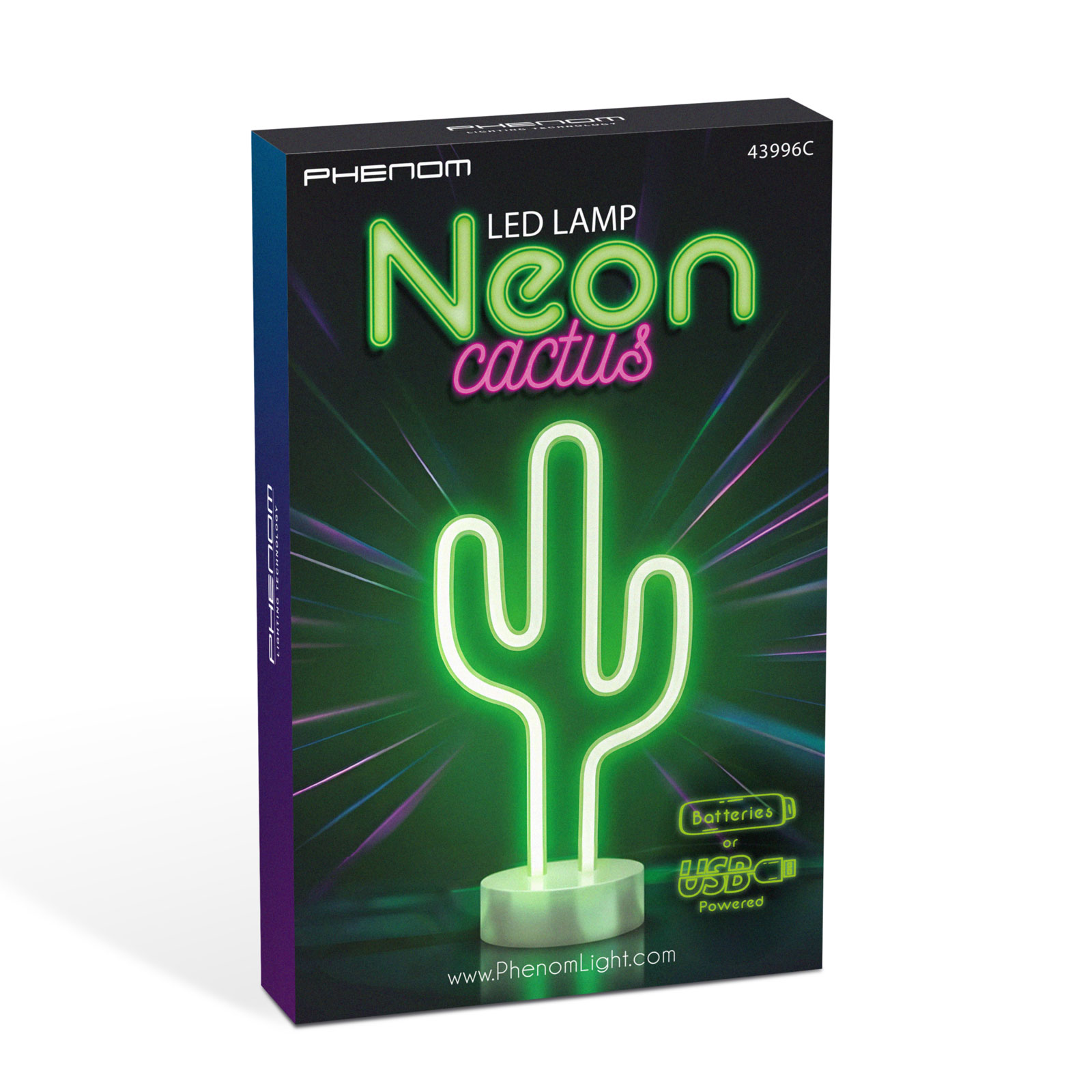 Neon LED lámpa – zöld kaktusz – 3 x AA + USB – 18,5 x 8,5 x 28 cm 43996C Egyéb Neon LED lámpa – zöld kaktusz – 3 x AA + USB – 18,5 x 8,5 x 28 cm 43996C Egyéb
