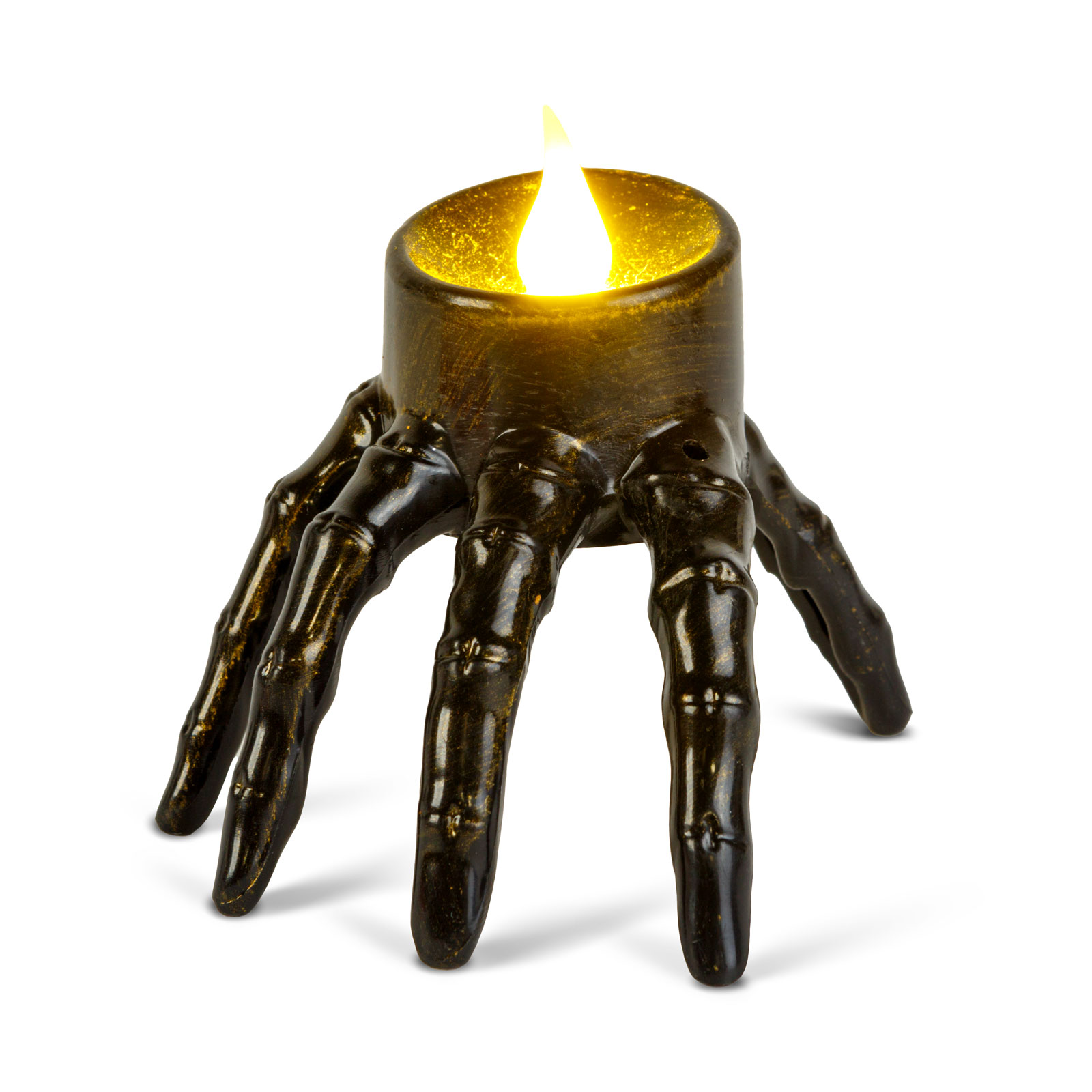 Halloween-i LED-es gyertya – csontváz kéz – elemes – 9 x 7,5 x 7,5 cm 56616 Világítás Halloween-i LED-es gyertya – csontváz kéz – elemes – 9 x 7,5 x 7,5 cm 56616 Világítás