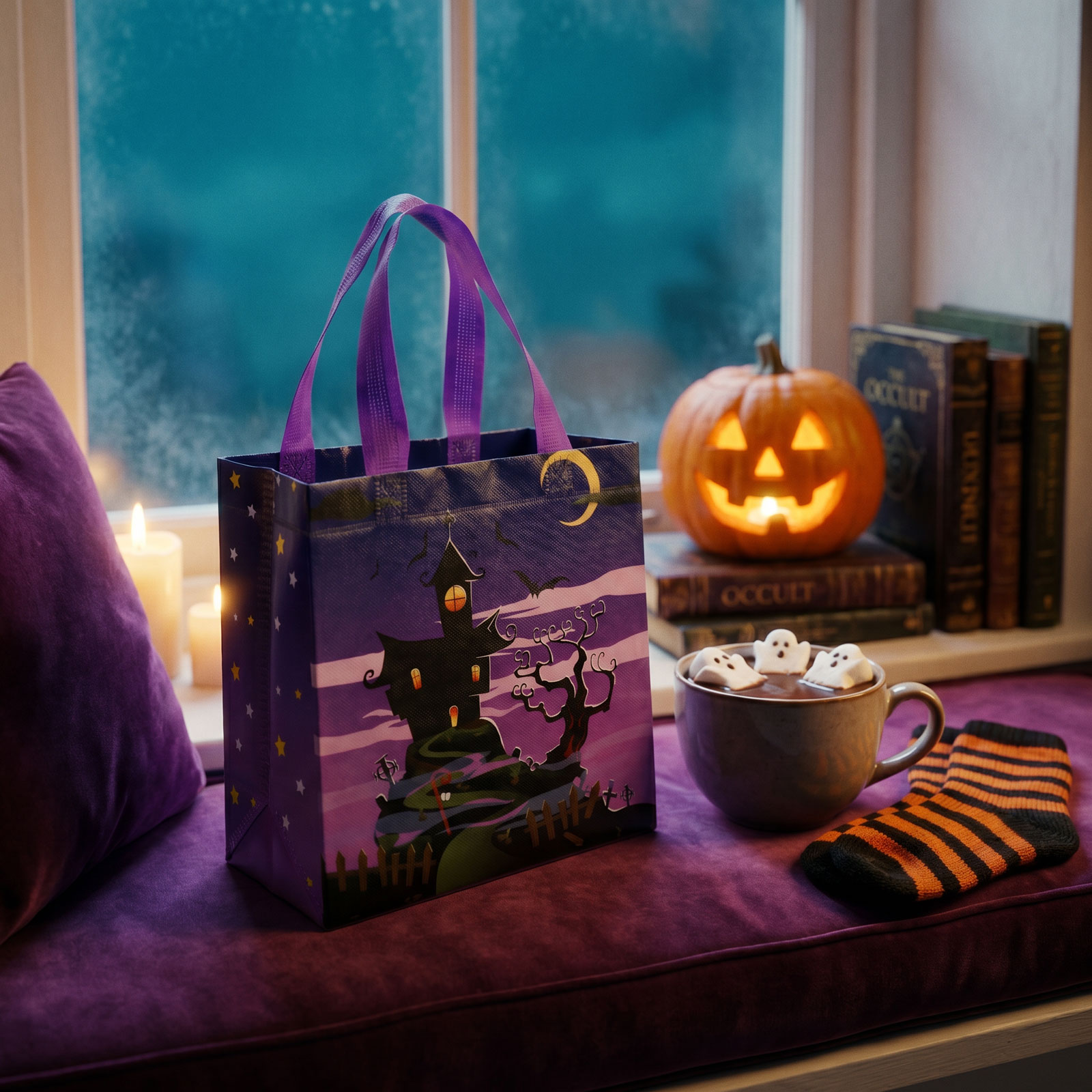 Halloween-i táska – 22,5 x 23 x 11 cm – 4 féle 56625 Dekoráció Halloween-i táska – 22,5 x 23 x 11 cm – 4 féle 56625 Dekoráció