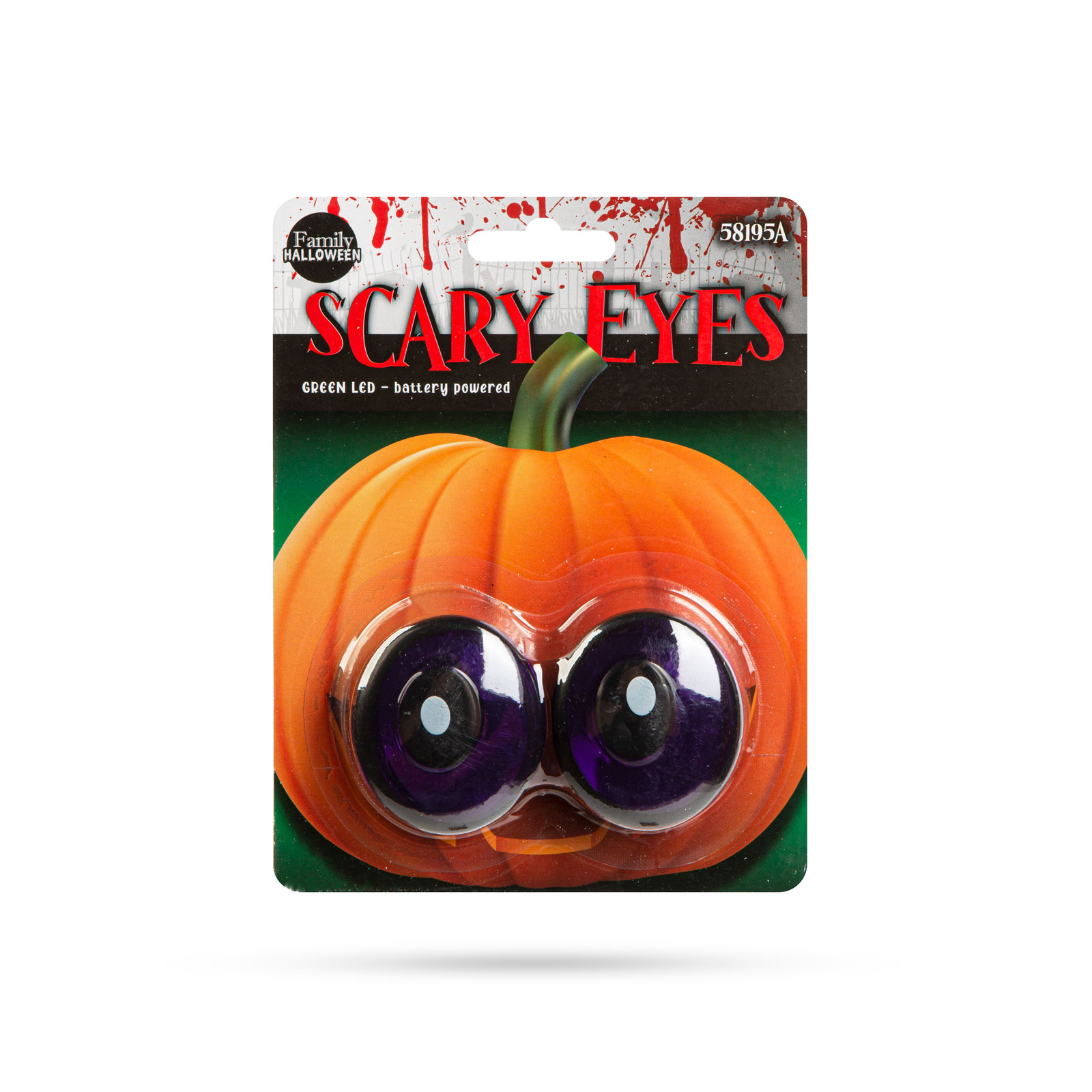 Halloween-i ijesztő szempár – zöld LED-es – elemes 58195A Egyéb Halloween-i ijesztő szempár – zöld LED-es – elemes 58195A Egyéb