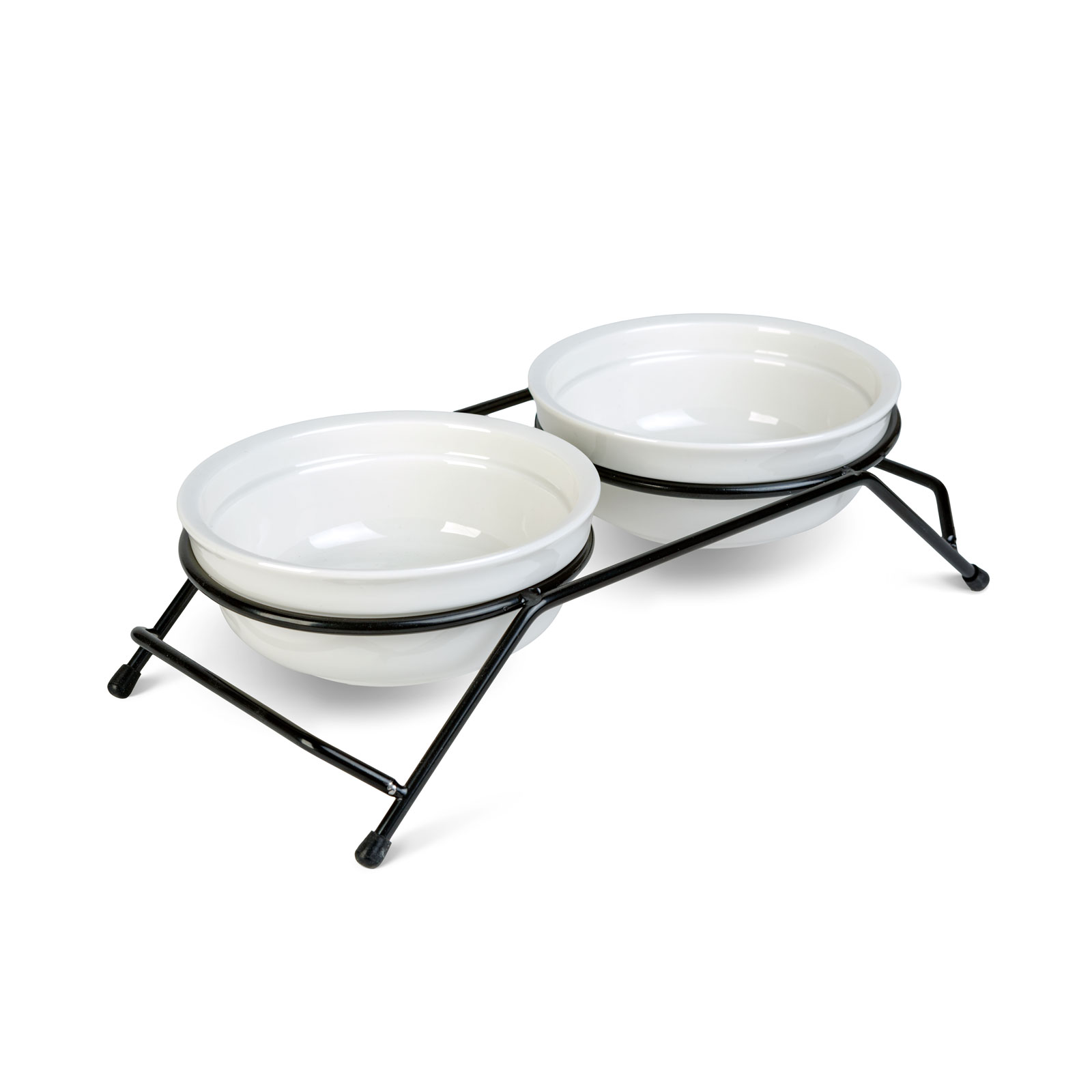 Emelt etetőállvány kerámia tálakkal – fehér tálak – 30 x 14 x 7,5 cm 60058 Egyéb Emelt etetőállvány kerámia tálakkal – fehér tálak – 30 x 14 x 7,5 cm 60058 Egyéb