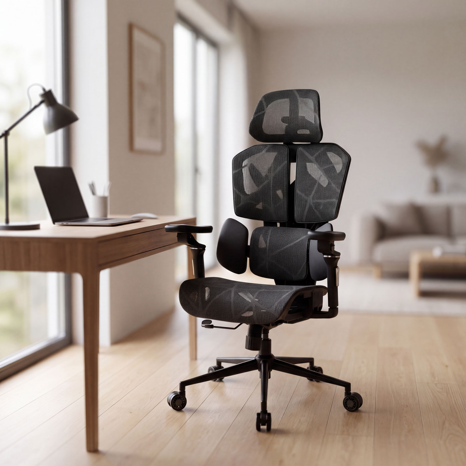 TitanMesh Pro Irodai forgószék oldalpárnával – fekete – 119 x 72 x 73 cm BMD1123BK Egyéb TitanMesh Pro Irodai forgószék oldalpárnával – fekete – 119 x 72 x 73 cm BMD1123BK Egyéb