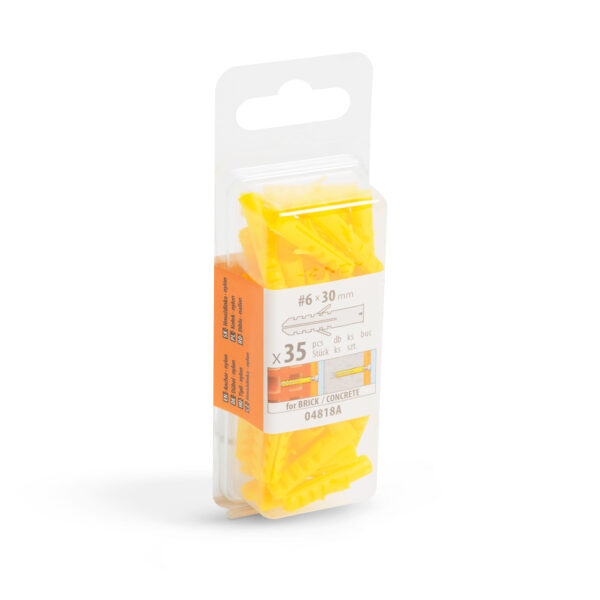 Tipli – 6 x 30 mm – 35 db / csomag  04818A Csavarok, tiplik