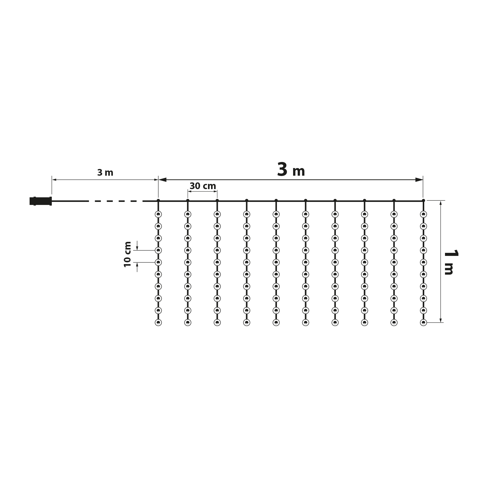 Fényfüggöny – 100 db melegfehér LED-del – 3 x 1 m – 230V – távirányítós 58906A Egyéb Fényfüggöny – 100 db melegfehér LED-del – 3 x 1 m – 230V – távirányítós 58906A Egyéb