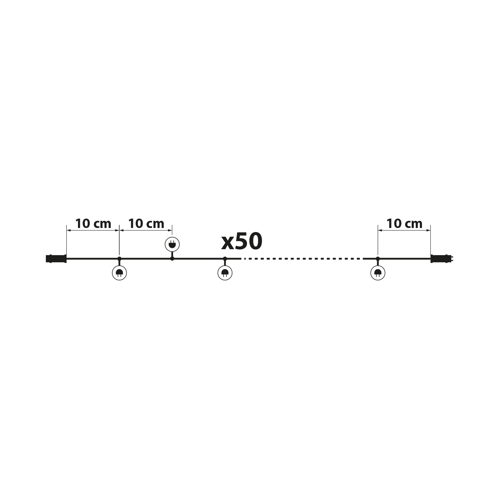 Fényfüzér – 50 db LED – színes – hálózati – 5 m – 8 program 58900C Egyéb Fényfüzér – 50 db LED – színes – hálózati – 5 m – 8 program 58900C Egyéb