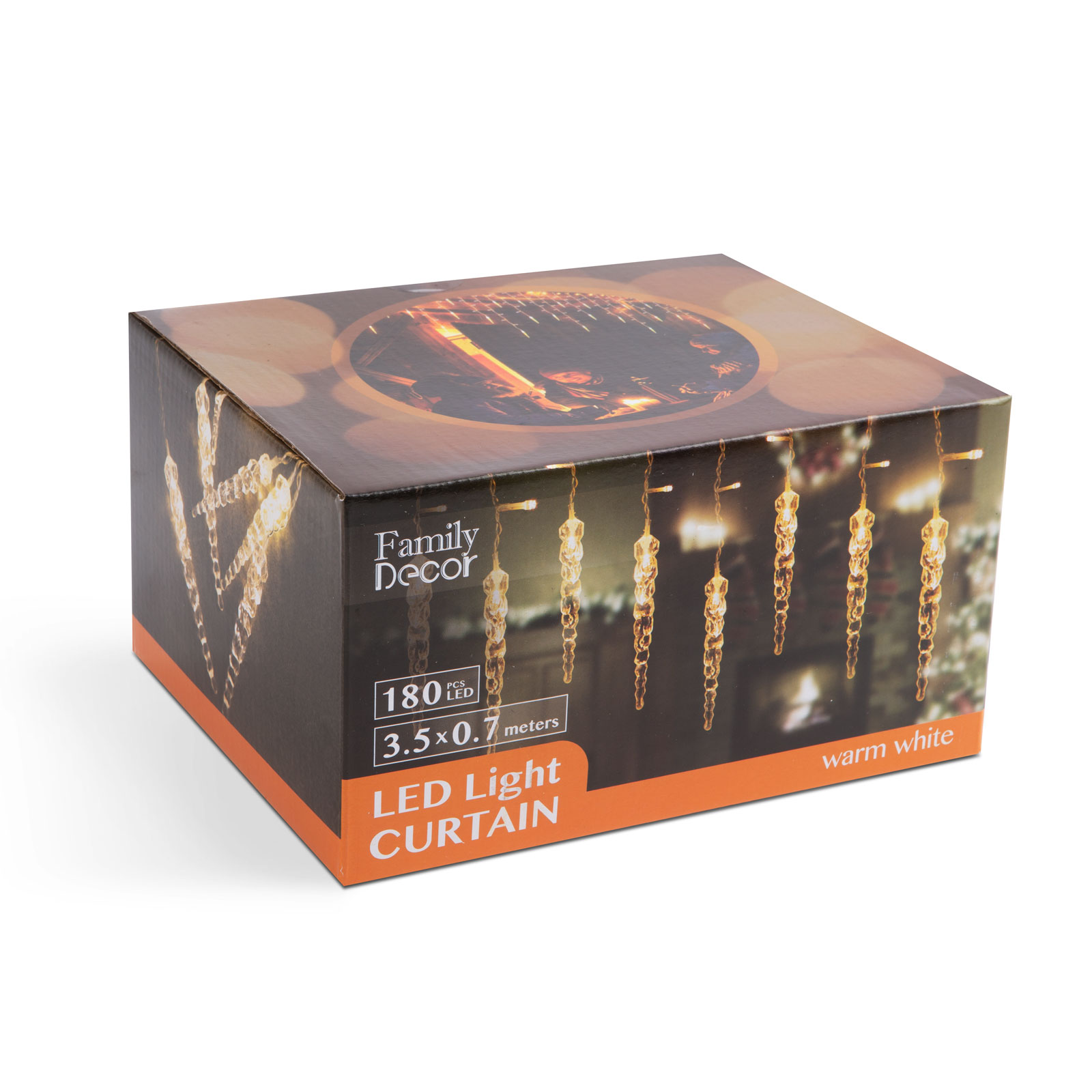LED-es fényfüggöny – jégcsappal – 3,5 x 0,7 m – 180 melegfehér LED – IP44 58915 Egyéb LED-es fényfüggöny – jégcsappal – 3,5 x 0,7 m – 180 melegfehér LED – IP44 58915 Egyéb