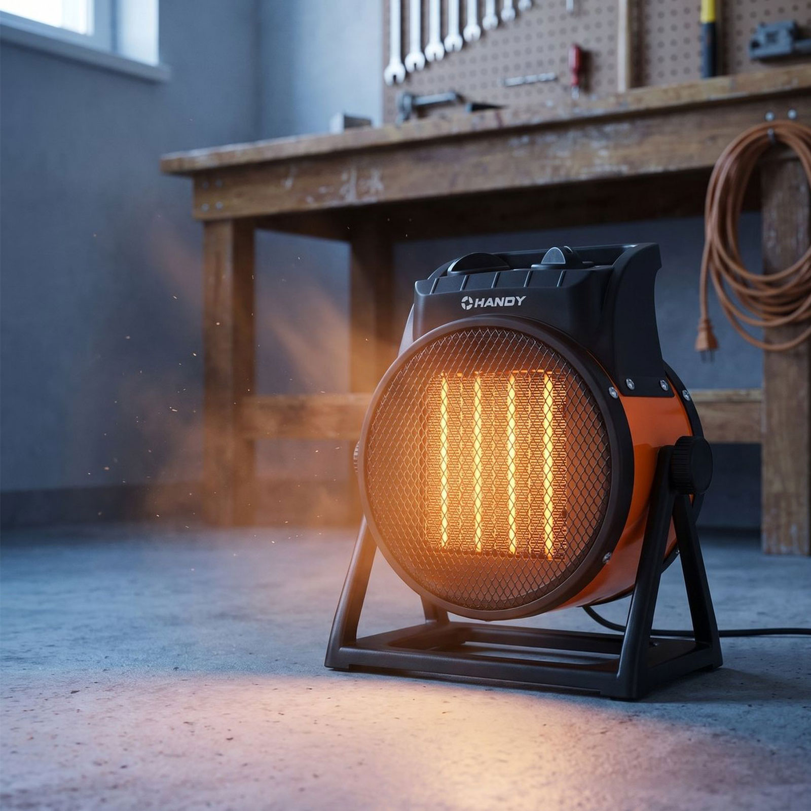 Műhely hősugárzó – PTC – 1000 / 2000W – narancs/fekete 51112 Fűtés Műhely hősugárzó – PTC – 1000 / 2000W – narancs/fekete 51112 Fűtés