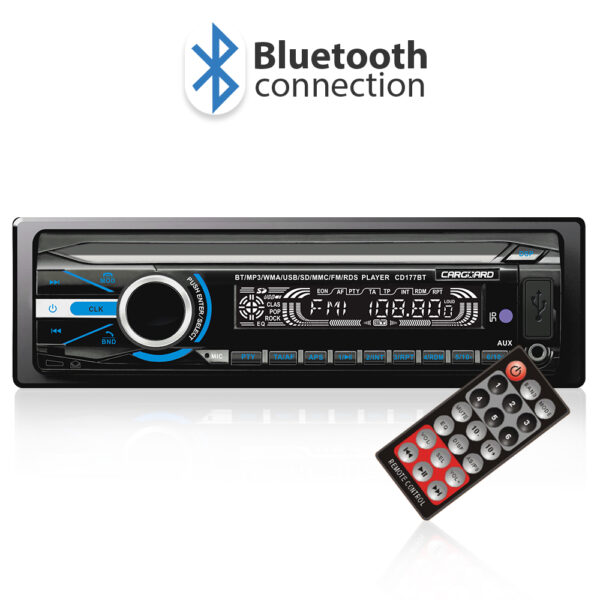 MP3 lejátszó Bluetooth-szal, FM tunerrel és SD / MMC / USB olvasóval  39702 Autós hangtechnika