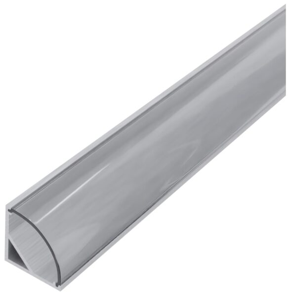 Avide Alu Profil „V” 15.8×15.8mm Sarok Áttetsző búrával 1m, „szett” | BR (SKU:AAP-C-1M-S-CL) LED profilok
