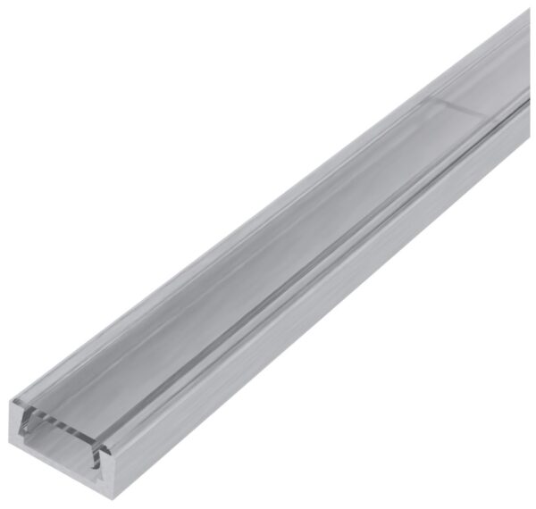 Avide Alu Profil „U” 15.9×7.8mm Falon Kivüli Áttetsző búrával 1m, „szett” | BR (SKU:AAP-N-1M-S-CL) LED profilok