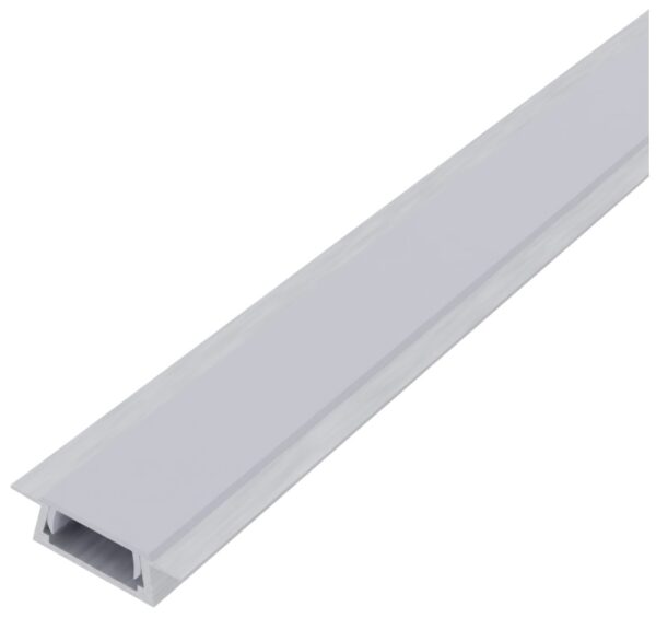 Avide Alu Profil „U” 15.2×7.8mm Süllyeszthető Félig átlátszó (füstös) búrával 1m, „szett” | BR (SKU:AAP-UR-1M-S-FR) LED profilok
