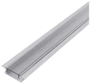 Avide Alu Profil “U” 15.2×7.8mm Süllyeszthető Áttetsző búrával 2m, “szett” | BR (SKU:AAP-UR-2M-S-CL) Falon kívüli/Süllyeszthető