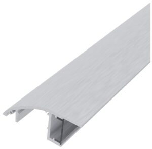 Avide Alu Profil Oldalfali Rejtett Világításhoz Áttetsző búrával 2m | BR (SKU:AAP-W-2M-S-CL) Fali