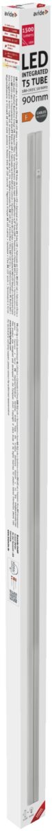 Avide LED T5 Integrált Fénycső 15W 900mm WW 3000K Hálózati kábellel | BR (SKU:AB900T5-15W-WW-CB) Integrált