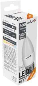 Avide Value LED Candle E27 7W NW 4000K | BR (SKU:ABBC27NW-7W) Gyertya