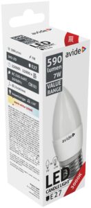 Avide Value LED Candle E27 7W WW 3000K | BR (SKU:ABBC27WW-7W) Gyertya