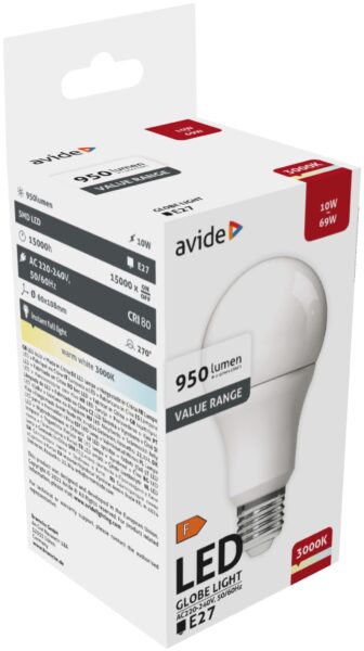 Avide Value LED Globe E27 10W WW 3000K | BR (SKU:ABBG27WW-10W) Gömb Avide Value LED Globe E27 10W WW 3000K | BR (SKU:ABBG27WW-10W) Gömb