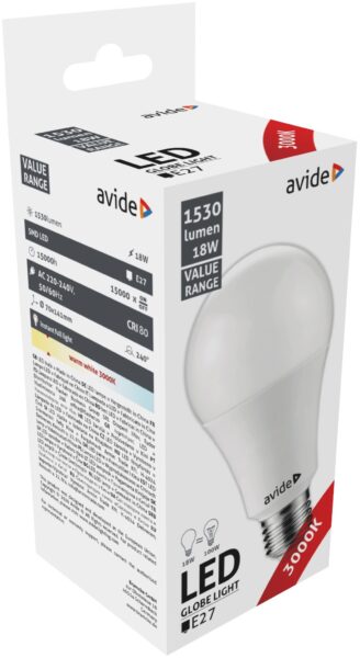 Avide Value LED Globe E27 18W WW 3000K | BR (SKU:ABBG27WW-18W) Gömb Avide Value LED Globe E27 18W WW 3000K | BR (SKU:ABBG27WW-18W) Gömb