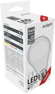Avide Value LED Globe E27 8W WW 3000K | BR (SKU:ABBG27WW-8W) Gömb