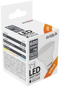 Avide Value LED Spot Wide Angle GU10 7W NW 4000K | BR (SKU:ABBGU10NW-7W) Szpot