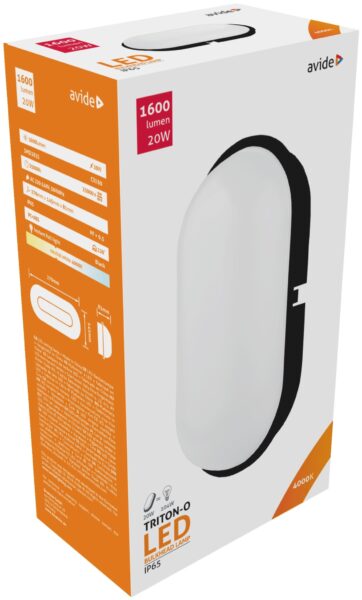 Avide Cseppálló Mennyezeti Lámpa Triton-O Ovális IP65 20W NW 4000K Fekete *Sérült Csomagolás* | BR (SKU:ABBHL-O-20W-NW-BL-SCS) Lámpatestek Avide Cseppálló Mennyezeti Lámpa Triton-O Ovális IP65 20W NW 4000K Fekete *Sérült Csomagolás* | BR (SKU:ABBHL-O-20W-NW-BL-SCS) Lámpatestek