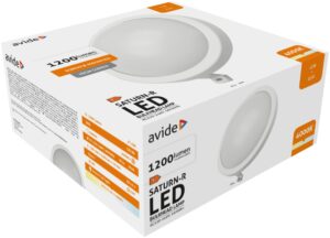 Avide cseppálló Mennyezeti Lámpa Saturn-R Kerek IP54 12W NW 4000K Fehér *Sérült Csomagolás* | BR (SKU:ABBHL-R-12W-NW-SAT-SCS) IP Védett