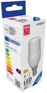 Avide LED Bright Stick izzó T37 7W E14 CW 6400K | BR (SKU:ABBSE14CW-7WA) Stick