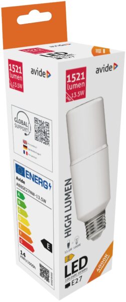 Avide LED Bright Stick izzó T45 13.5W E27 NW 4000K | BR (SKU:ABBSE27NW-13.5W) LED izzók Avide LED Bright Stick izzó T45 13.5W E27 NW 4000K | BR (SKU:ABBSE27NW-13.5W) LED izzók
