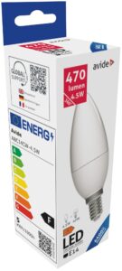 Avide LED Candle 4.5W E14 CW 6400K | BR (SKU:ABC14CW-4.5W) Gyertya