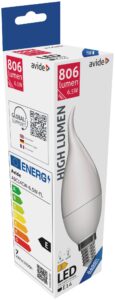 Avide LED Candle Flame 6.5W E14 CW 6400K | BR (SKU:ABC14CW-6.5W-FL) Gyertya