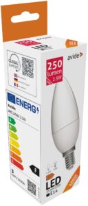 Avide LED Candle 2.5W E14 NW 4000K | BR (SKU:ABC14NW-2.5W) Gyertya
