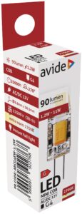 Avide LED 1.2W G4 COB EW 2700K | BR (SKU:ABCG4EW-1.2W) Kapszula