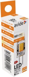 Avide LED 1.2W G4 COB NW 4000K | BR (SKU:ABCG4NW-1.2W) Kapszula