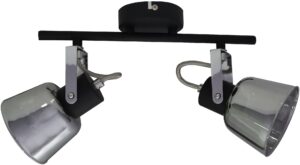 Avide Mennyezeti Lámpa Maya 2xE14 Foglalattal Fekete | BR (SKU:ABCL-MA2B) Fényforrás nélküli