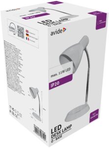 Avide Basic Asztali Lámpa O Talpú Fehér | BR (SKU:ABDLO-W) Basic