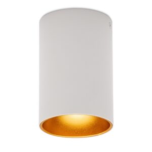 Avide GU10 Lámpatest Kerek Fehér-Arany | BR (SKU:ABDLR-97140-WG) Fényforrás nélküli