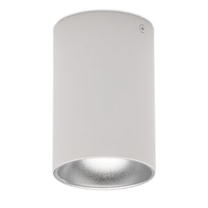 Avide GU10 Lámpatest Kerek Fehér-Ezüst | BR (SKU:ABDLR-97140-WS) Fényforrás nélküli