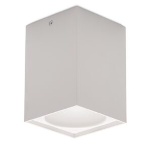 Avide GU10 Lámpatest Négyzetes Fehér | BR (SKU:ABDLS-97140-W) Fényforrás nélküli